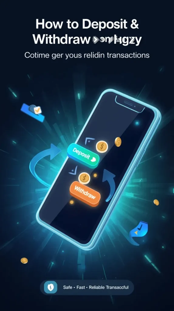 How to Deposit and Withdraw on Hgzy